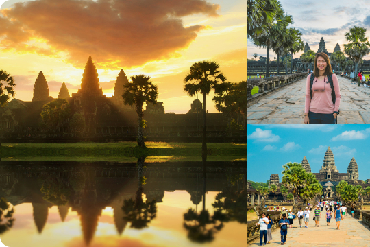 Watching Sunrise at Angkor Wat
